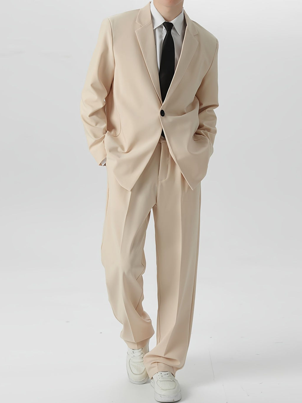 Herren locker sitzendes blazer hosen set