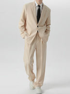 Herren locker sitzendes blazer hosen set