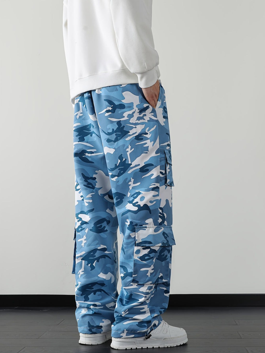 Herren camo cargohose mit taschen
