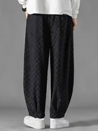 Herren checkerboard hose mit weitem bein