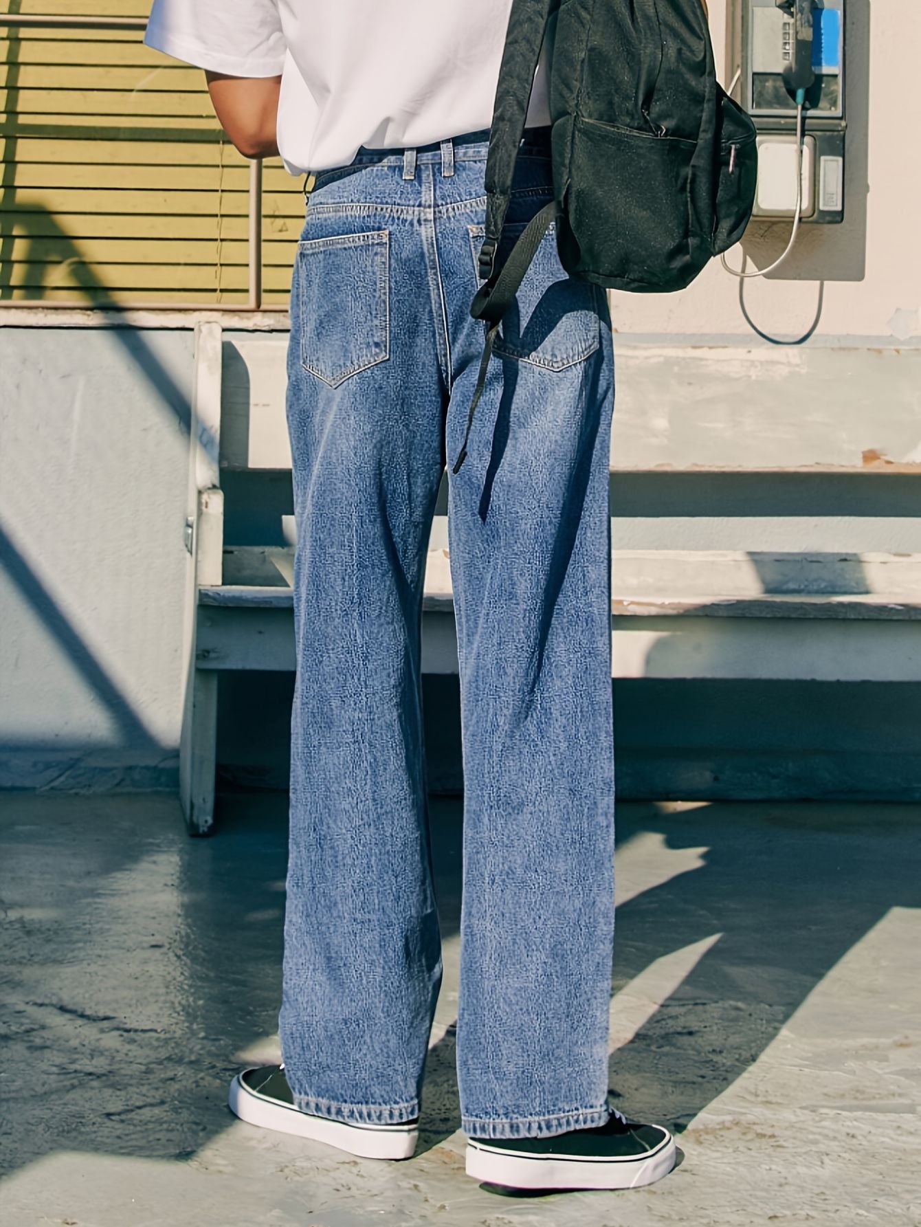 Herren jeans mit geradem bein