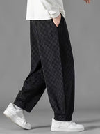 Herren checkerboard hose mit weitem bein
