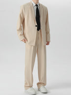 Herren locker sitzendes blazer hosen set