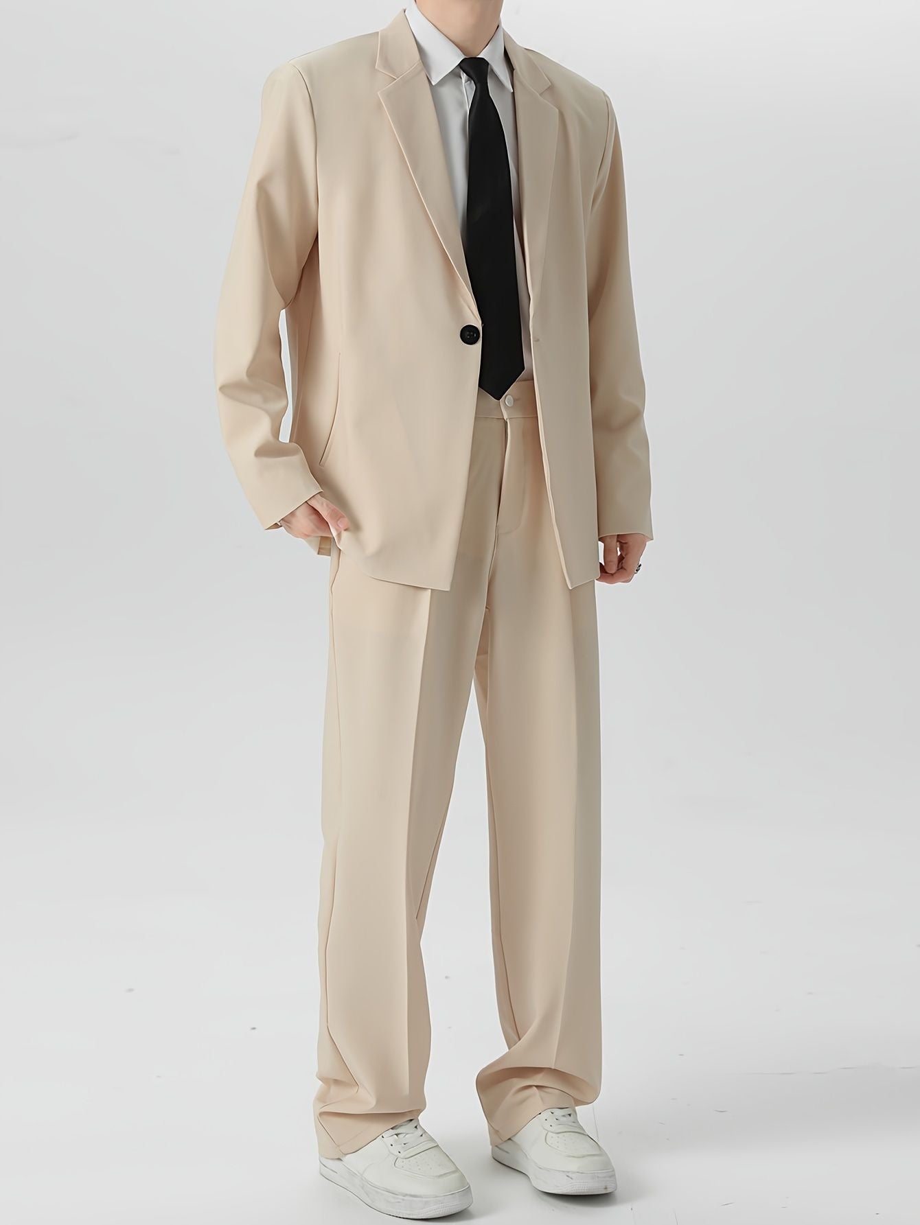 Herren locker sitzendes blazer hosen set