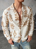 Herren hemd mit abstraktem print