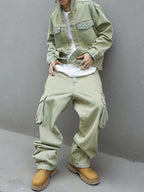Herren retro outfit set mit taschen