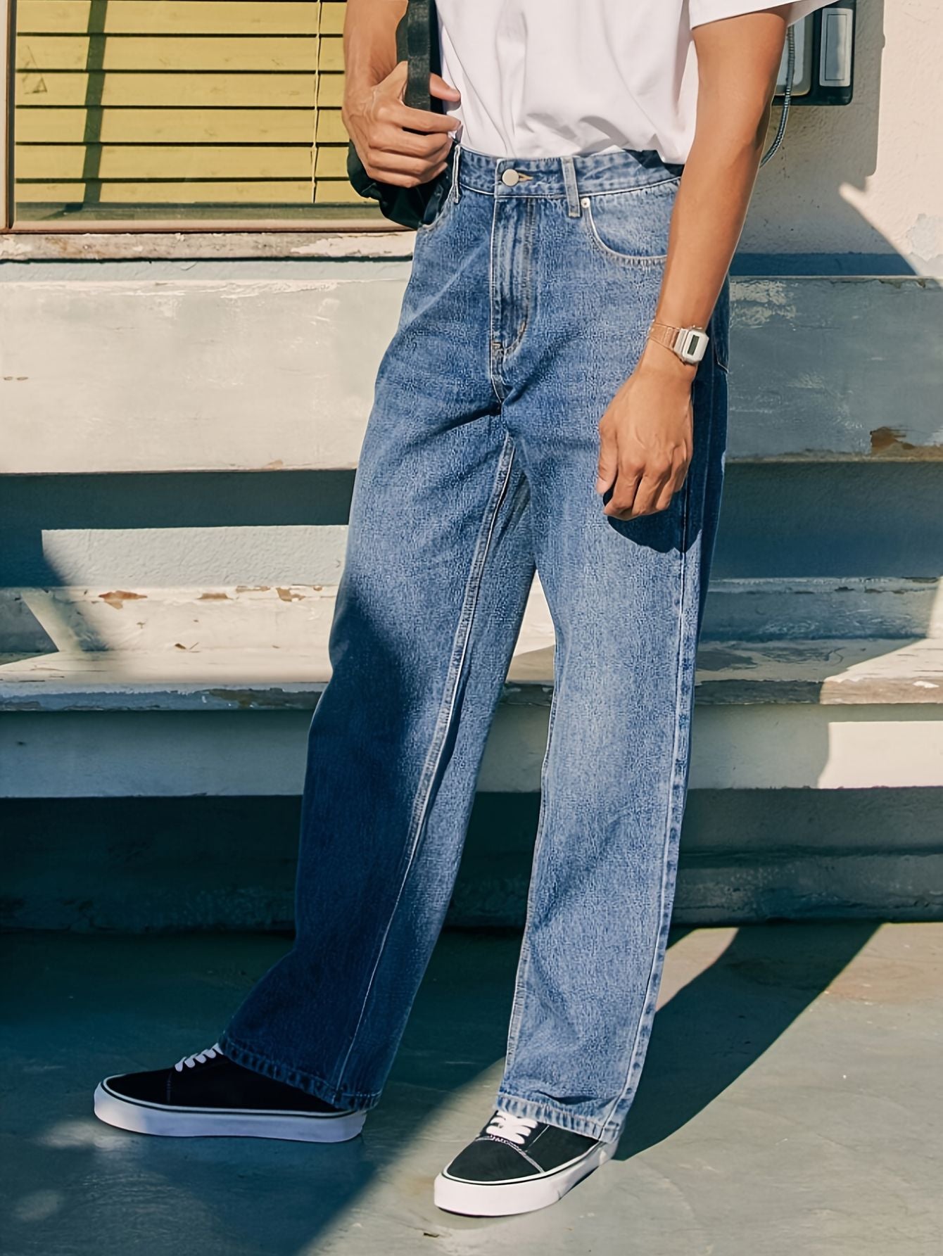 Herren jeans mit geradem bein