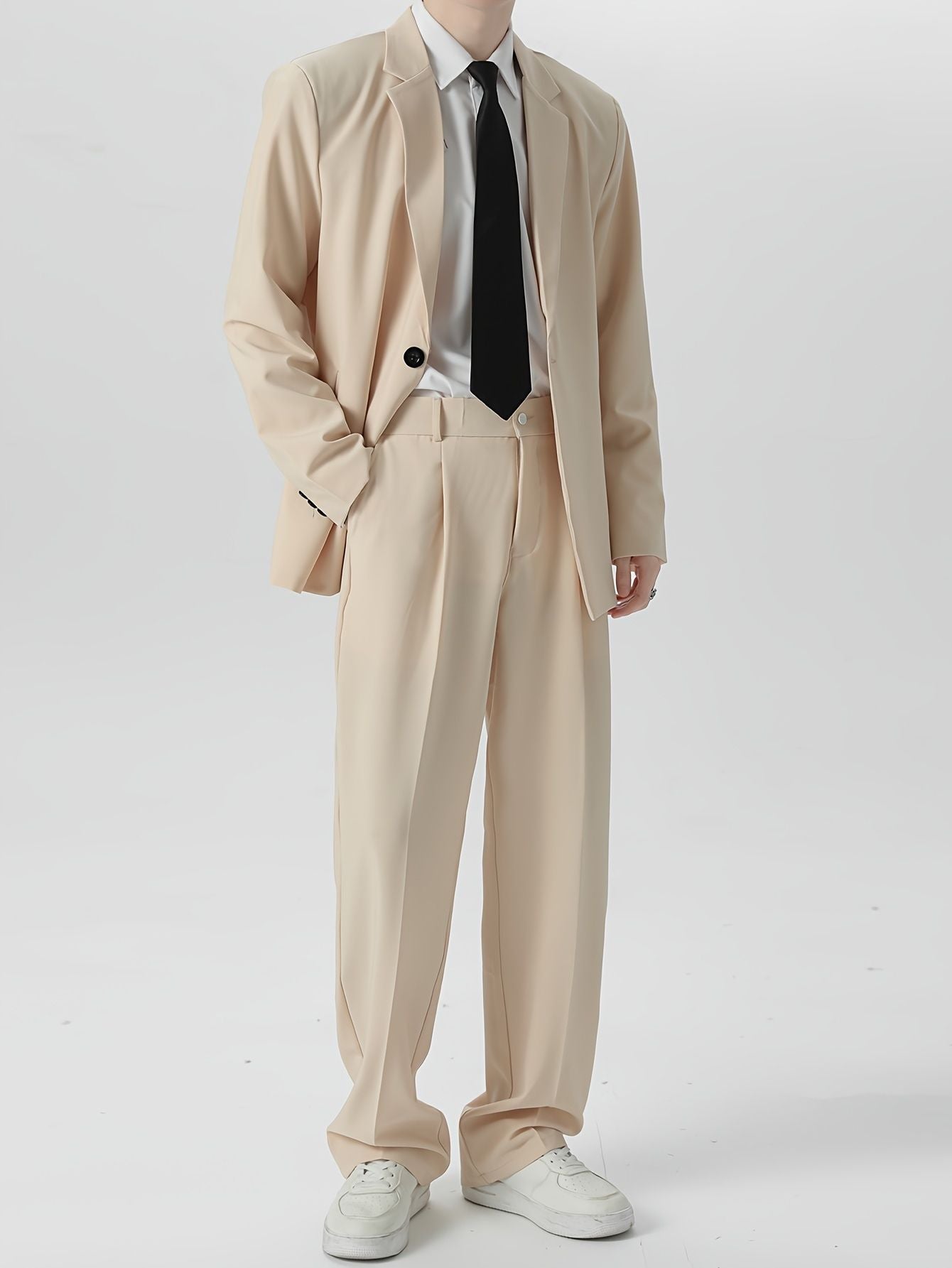Herren locker sitzendes blazer hosen set