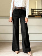 Damenjeans aus Stretch-Denim mit hoher Taille
