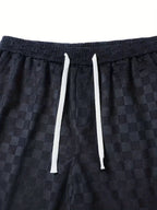 Herren checkerboard hose mit weitem bein