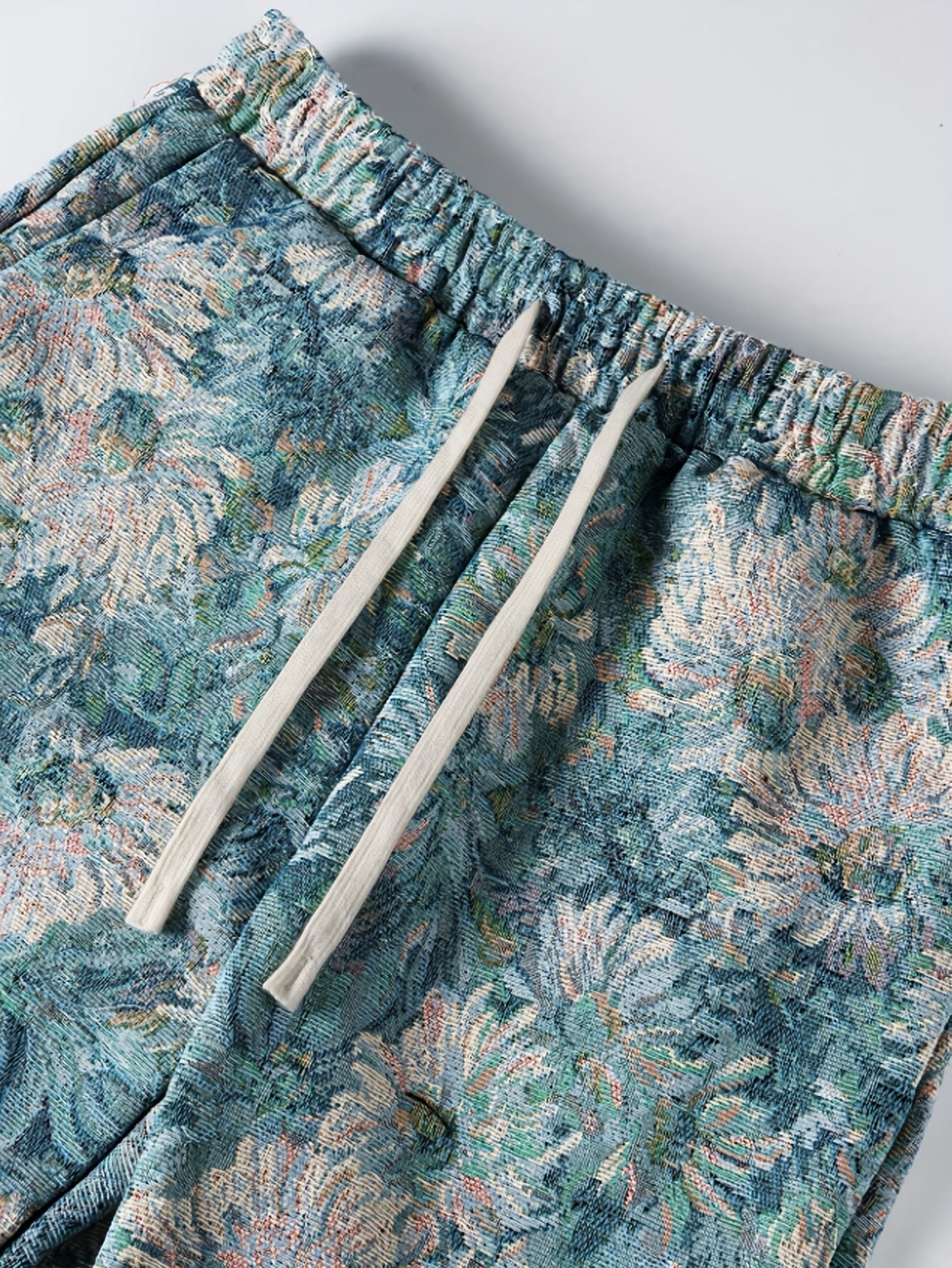 Herren jacken hosen set mit floralem muster