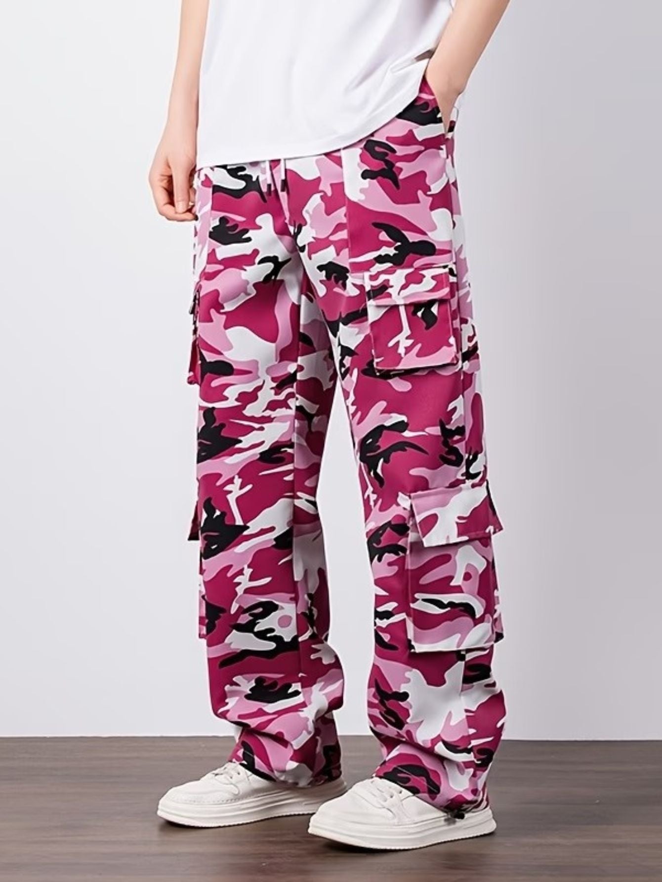 Herren camo cargohose mit taschen