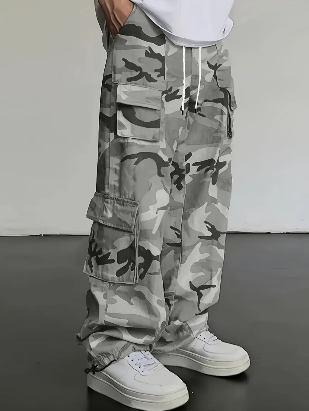 Herren camo cargohose mit taschen