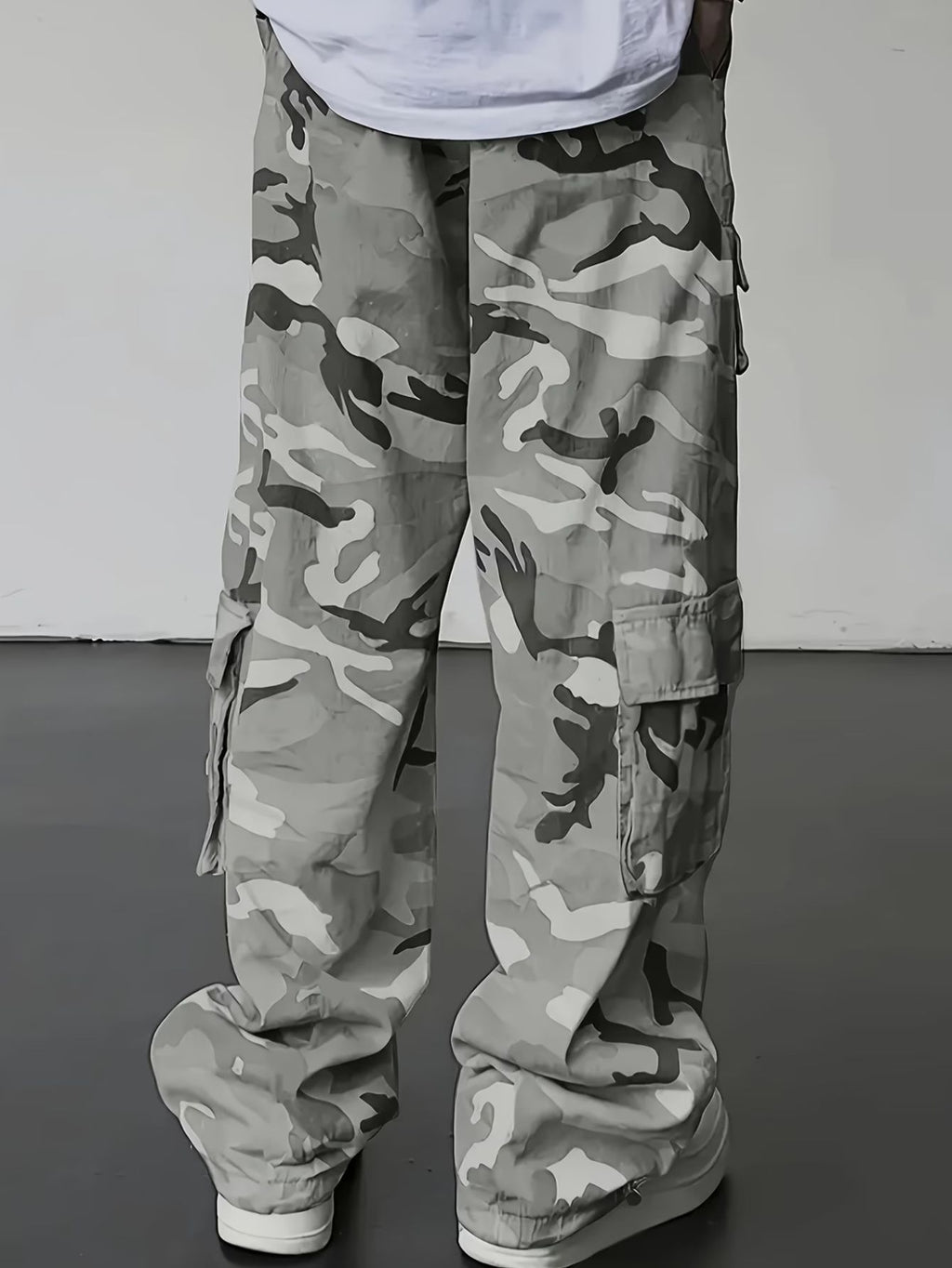 Herren camo cargohose mit taschen