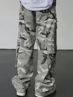 Herren camo cargohose mit taschen