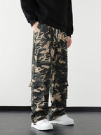 Herren camo cargohose mit taschen