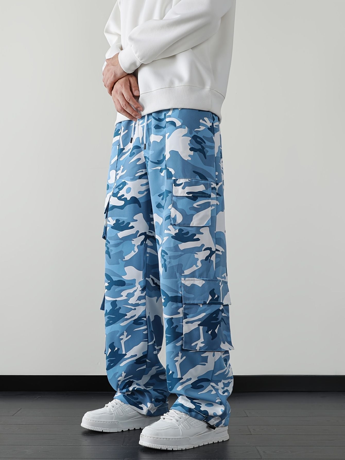 Herren camo cargohose mit taschen
