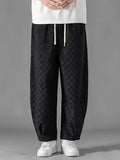 Herren checkerboard hose mit weitem bein