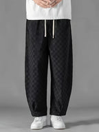Herren checkerboard hose mit weitem bein