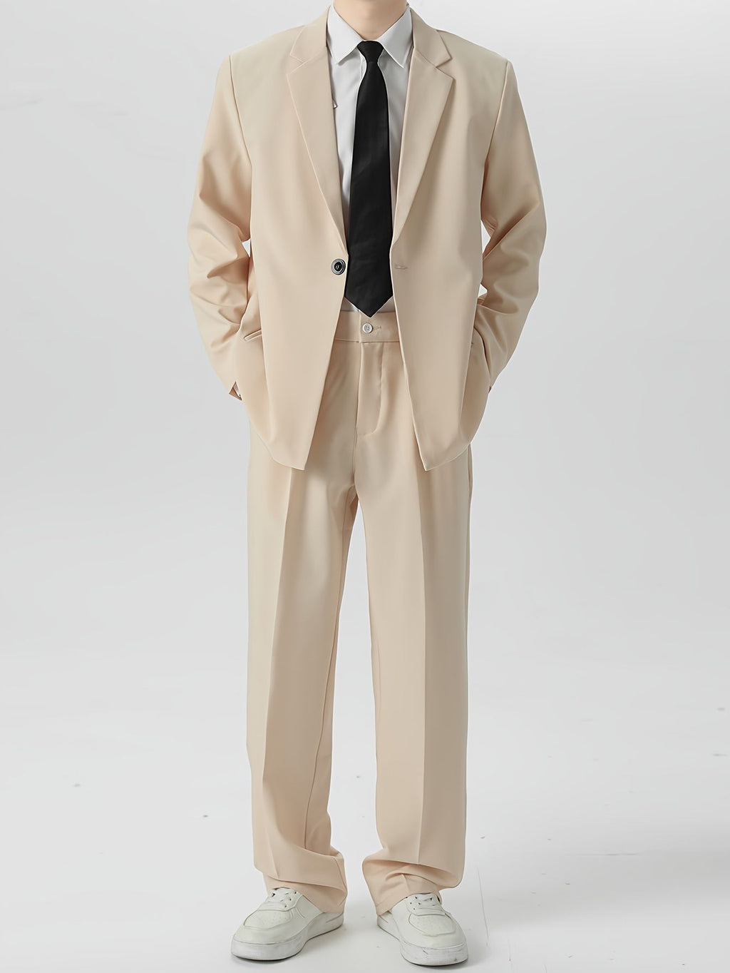 Herren locker sitzendes blazer hosen set