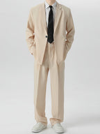 Herren locker sitzendes blazer hosen set