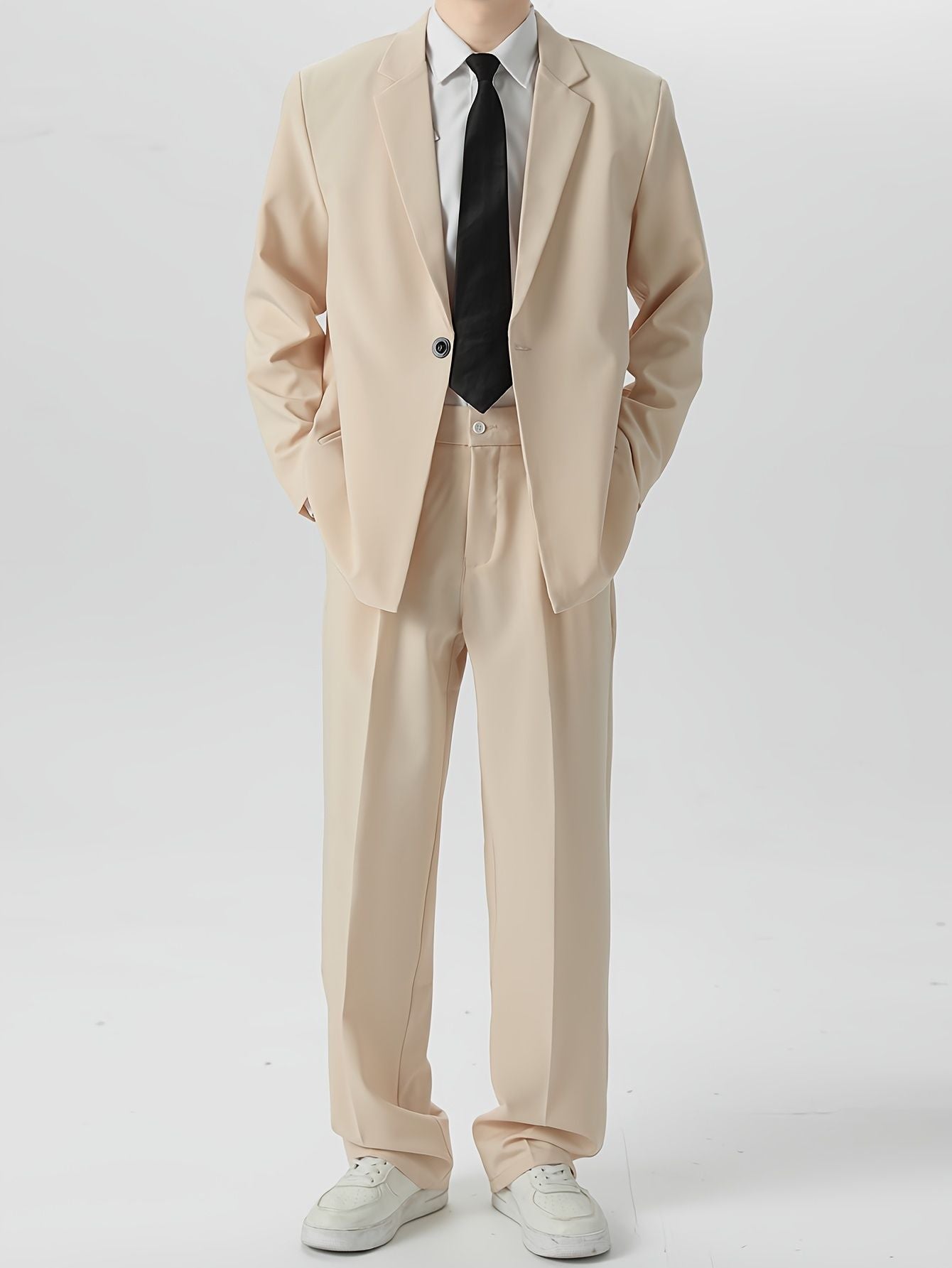 Herren locker sitzendes blazer hosen set