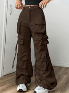 Damen Cargo-Hose mit mehreren Taschen